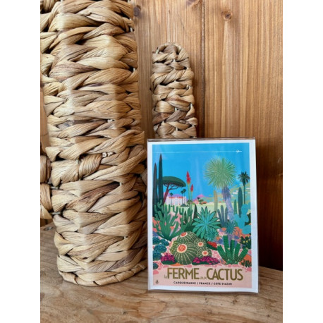 Carte postale " La ferme aux cactus" by Monsieur Z