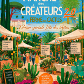 🌵Marché des créateurs 2.0 ! 🌴
-
Cette année on vous accueille le dimanche 31 mai pour célébrer les mamans et leur prévoir une journée de folie! 🌸
-
🍔Au menu: des fleurs, des cactus, des créateurs, de la musique, des tatoueurs, des foodtrucks et des animations! 
-
Bien sûr quelques surprises à venir 😏
-
Tu as des talents ou des trucs cools à proposer? Contacte nous! ✍🏻
-
Prêt pour faire la fête? 🌻
-
#marchédescreateurs #lafermeauxcactus #cactuspower